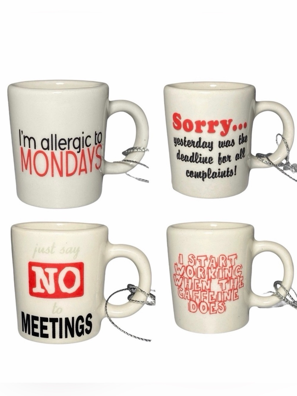 🎄 Midwest Seasons Ornaments x4 Coffee Mug Ceramic